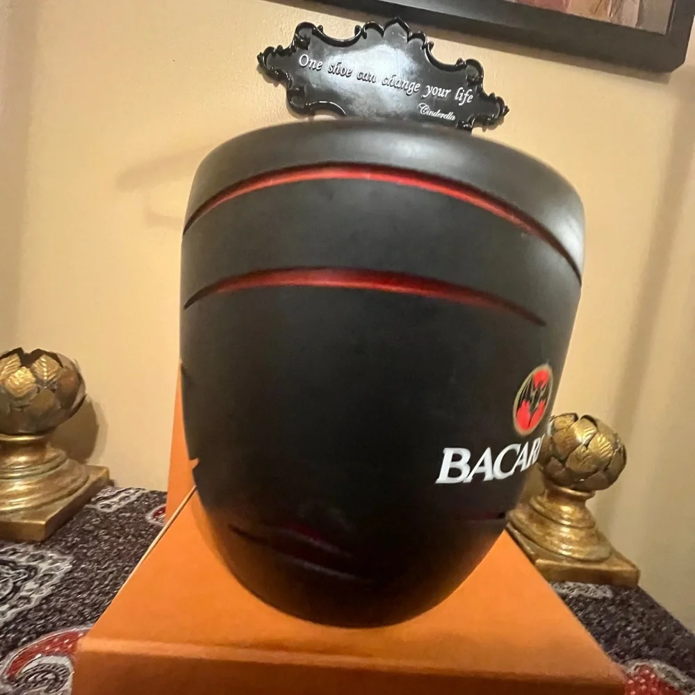 Large Plastic Bacardi Ice Bucket